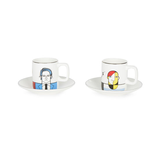 Modern Artist espresso cup and saucer set
